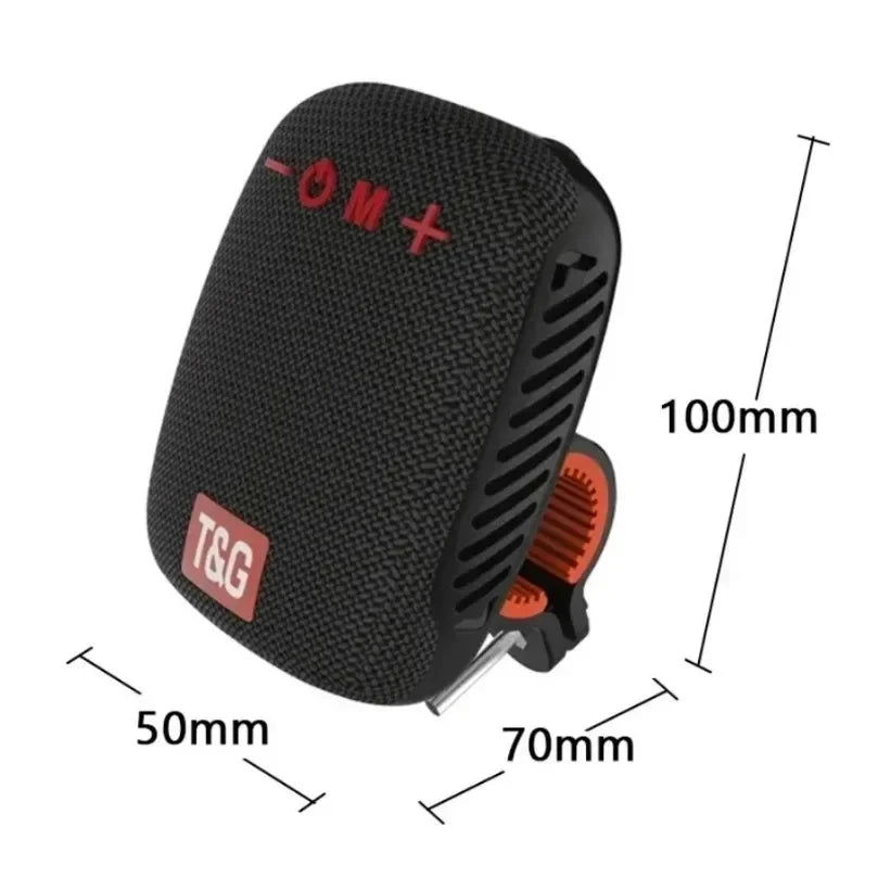 Parlante Bluetooth Portátil para Moto y Bicicleta — Resistente al Agua IPX5, Radio AM/FM para Manillar