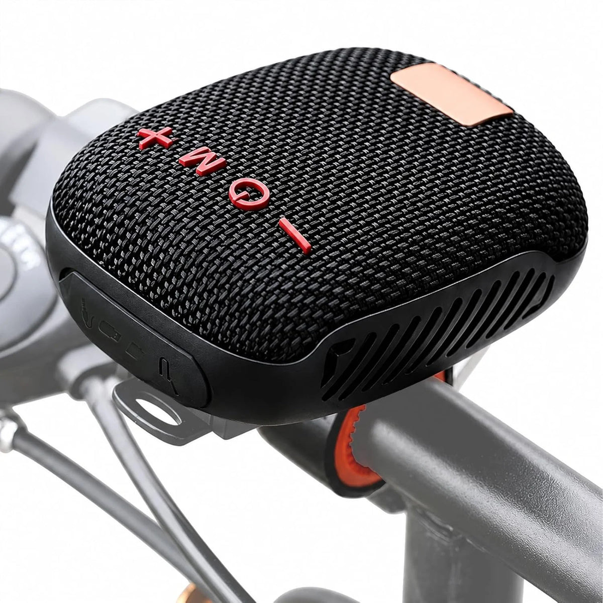 Parlante Bluetooth Portátil para Moto y Bicicleta — Resistente al Agua IPX5, Radio AM/FM para Manillar