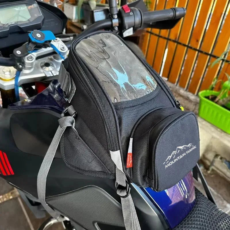 Bolsa de Tanque para Moto con Soporte para Celular y GPS